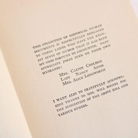 Vintage 1920s Book, Will Rogers Letters Of a Self Made Diplomat to His President - Picture 6 of 10